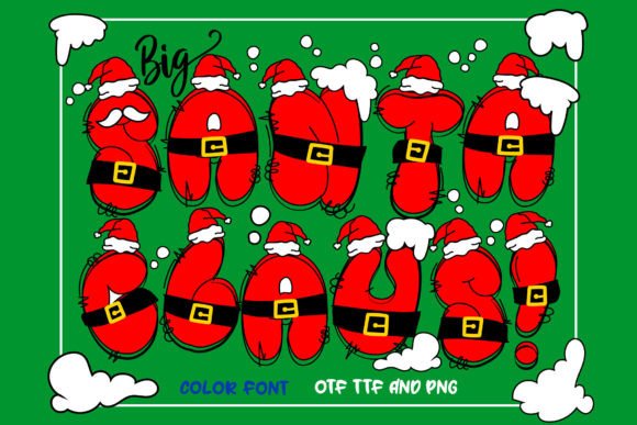 Big Santa Claus! Font: Bold Holiday Typography for Designers
