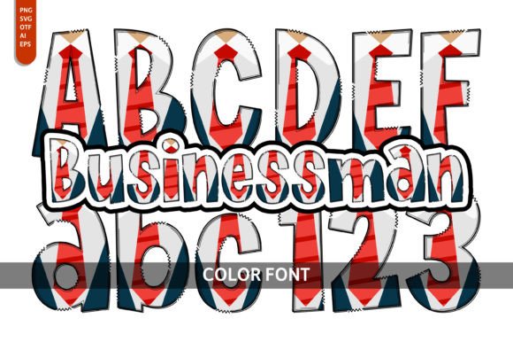 Businessman Font: A Playful Asset for Creative Design
