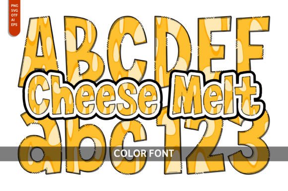 Cheese Melt: A Playful Color Font for Creative Design