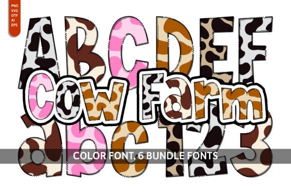 Cow Farm Bundle: A Playful Font for Creative Design