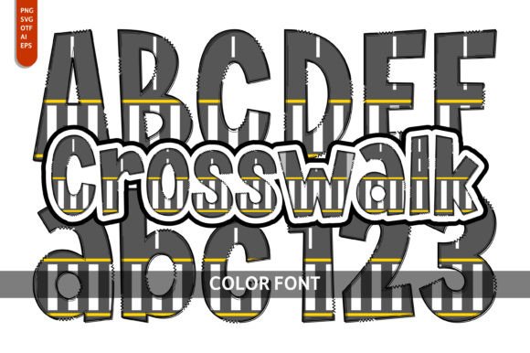 Crosswalk Font: A Playful Asset for Creative Design Projects