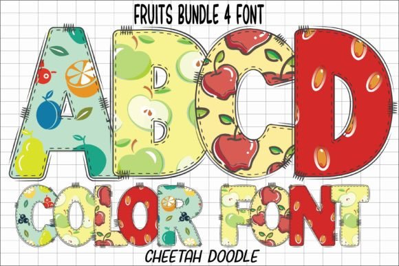 Fruits: A Vibrant Color Font for Modern Design