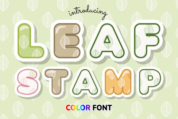 Leaf Stamp: Elevate Your Visual Design with Nature-Inspired Typography