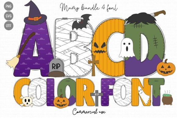 Mummy Font: A Spooky Design Asset for Halloween