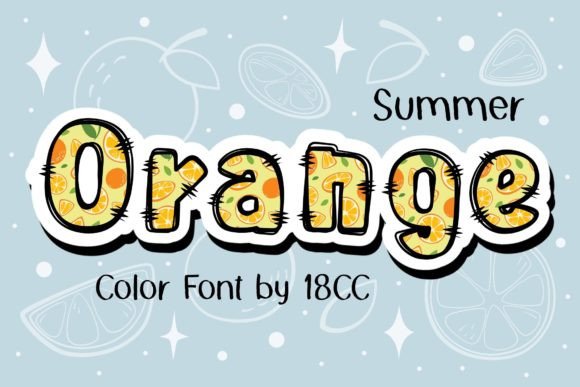 Orange Summer: Vibrant Color Font for Dynamic Design