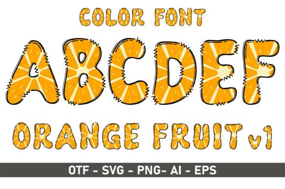 Orange V1: A Playful Color Font for Creative Design