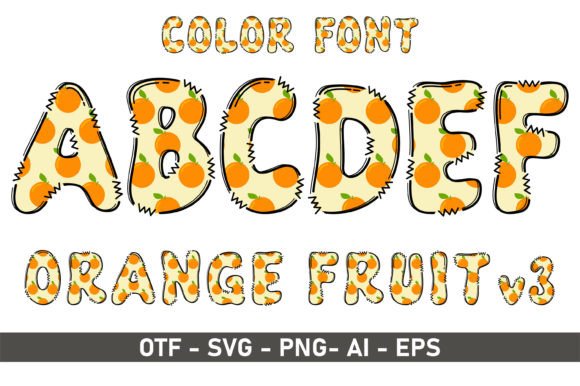 Orange V3: A Playful Color Font for Vibrant Design