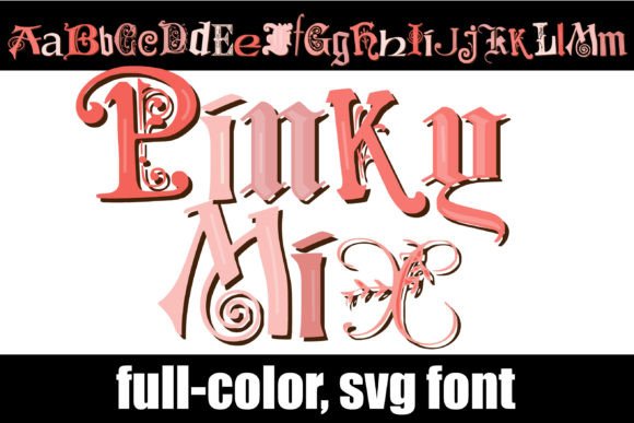 Pinky Mix: A Modern Color Font for Dynamic Design