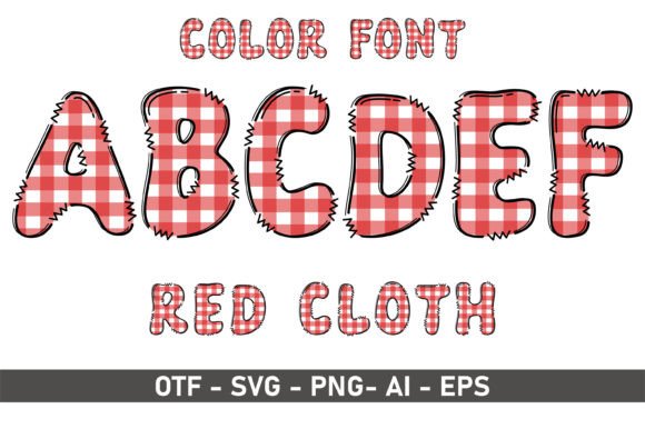 Red Cloth: A Playful Font for Creative Design Projects