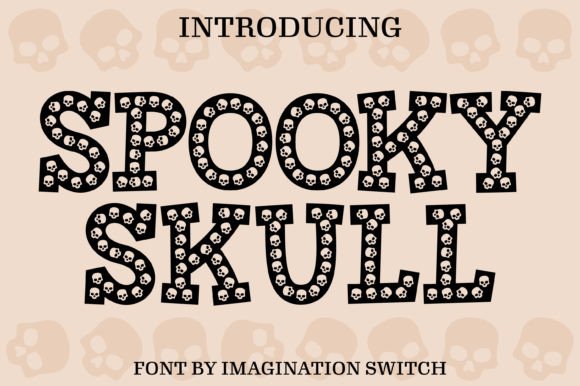 Spooky Skull: A Versatile Font for Captivating Design