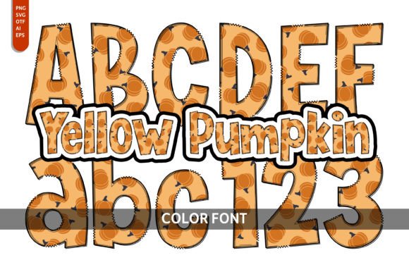 Yellow Pumpkin: A Whimsical Font for Autumn Design
